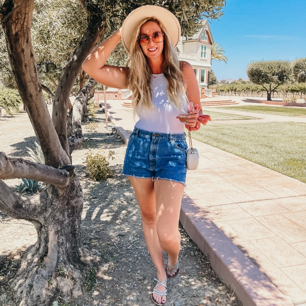 LEE Vintage Jean Shorts Size Large High Waisted Shorts